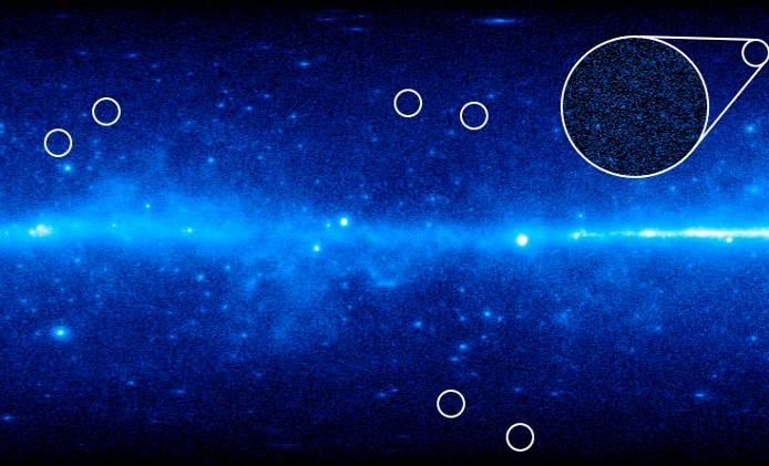 Trpasličí galaxie pozorované teleskopem Fermi